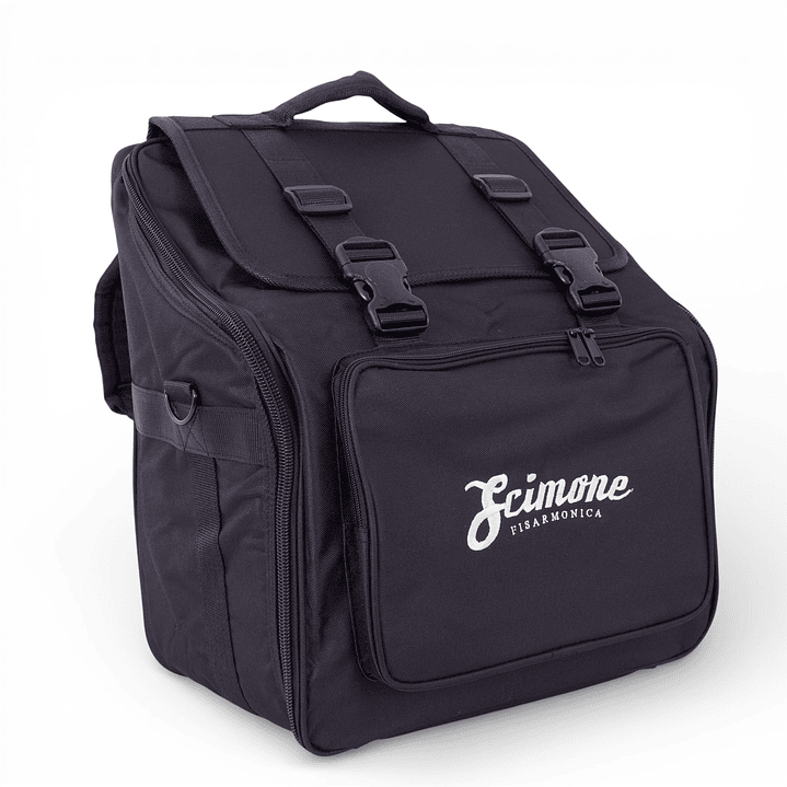 Acordeón Scimone 3072 72 bajos Black con Funda 7