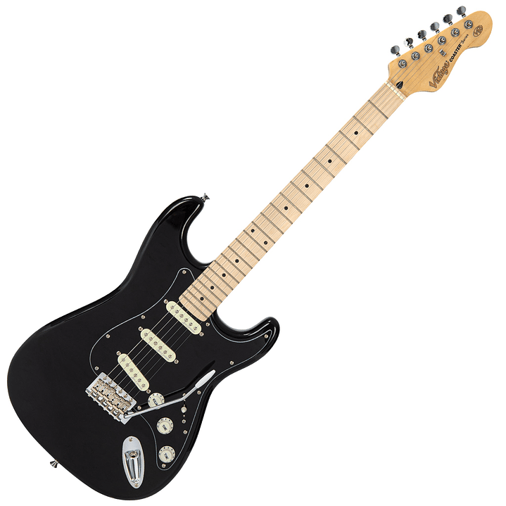 Guitarra Eléctrica Vintage V60 Maple Coaster Series Boulevard Black V60MBLK