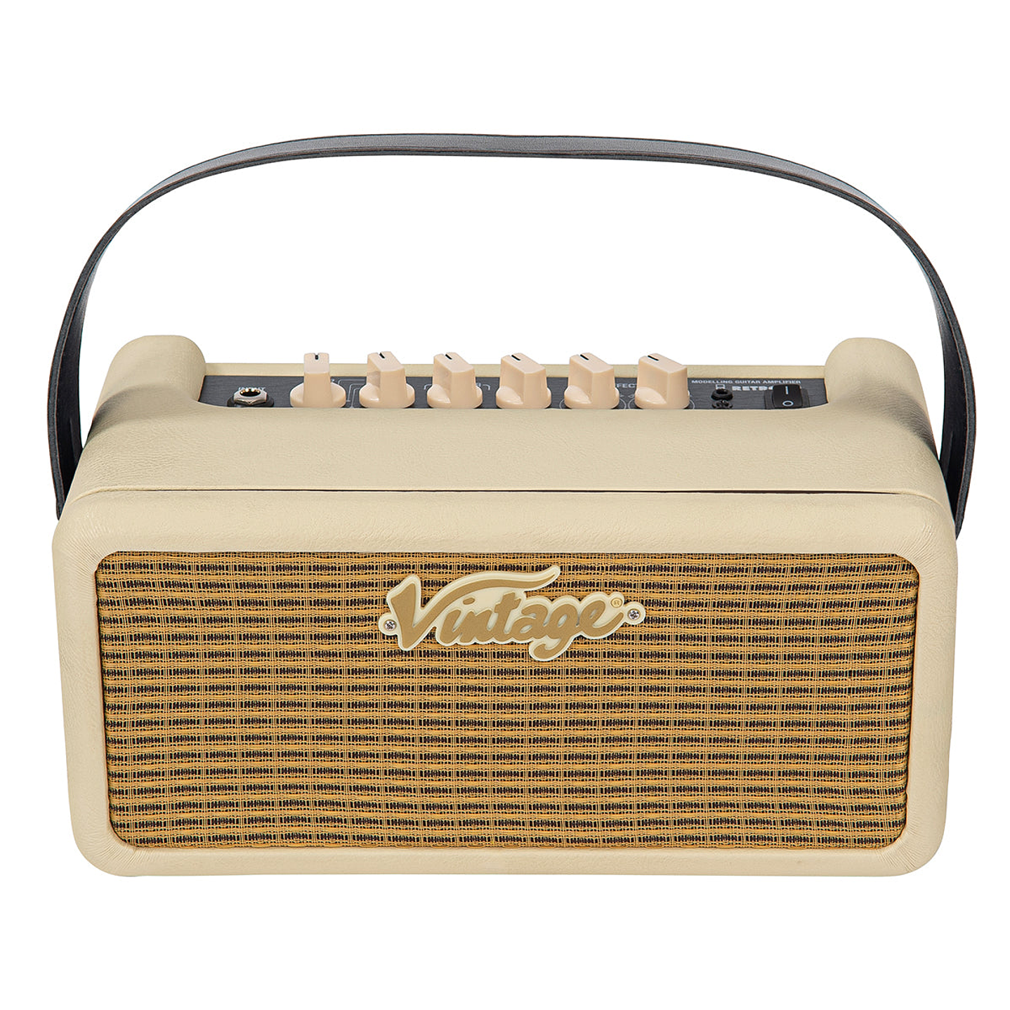 Amplificador Guitarra Eléctrica Vintage Retro 15W DSP Vintage White VMA15VW 1