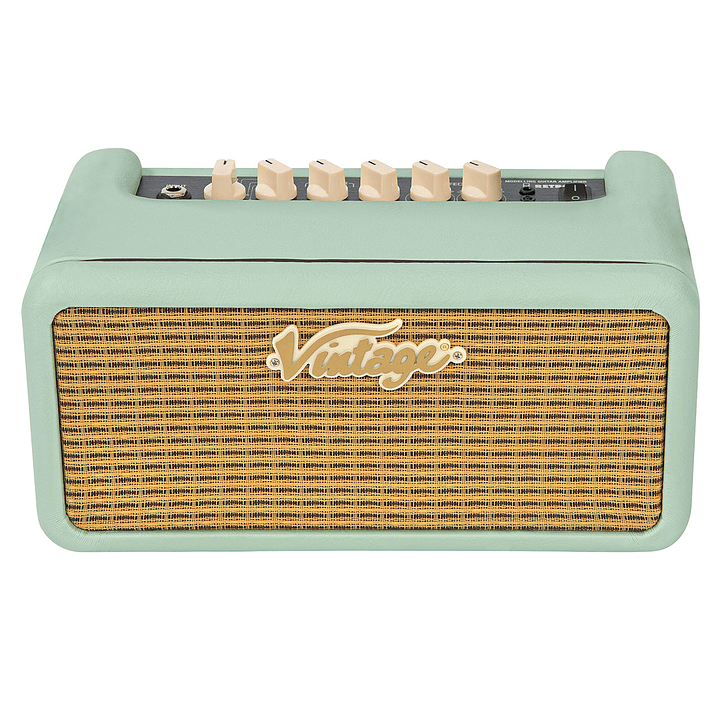 Amplificador Guitarra Eléctrica Vintage Retro 15W DSP Mint Green VMA15GR 2