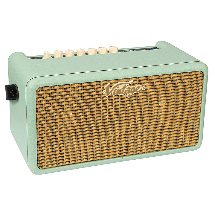 Amplificador Guitarra Eléctrica Vintage Retro 25W DSP Mint Green VMA25GR 3
