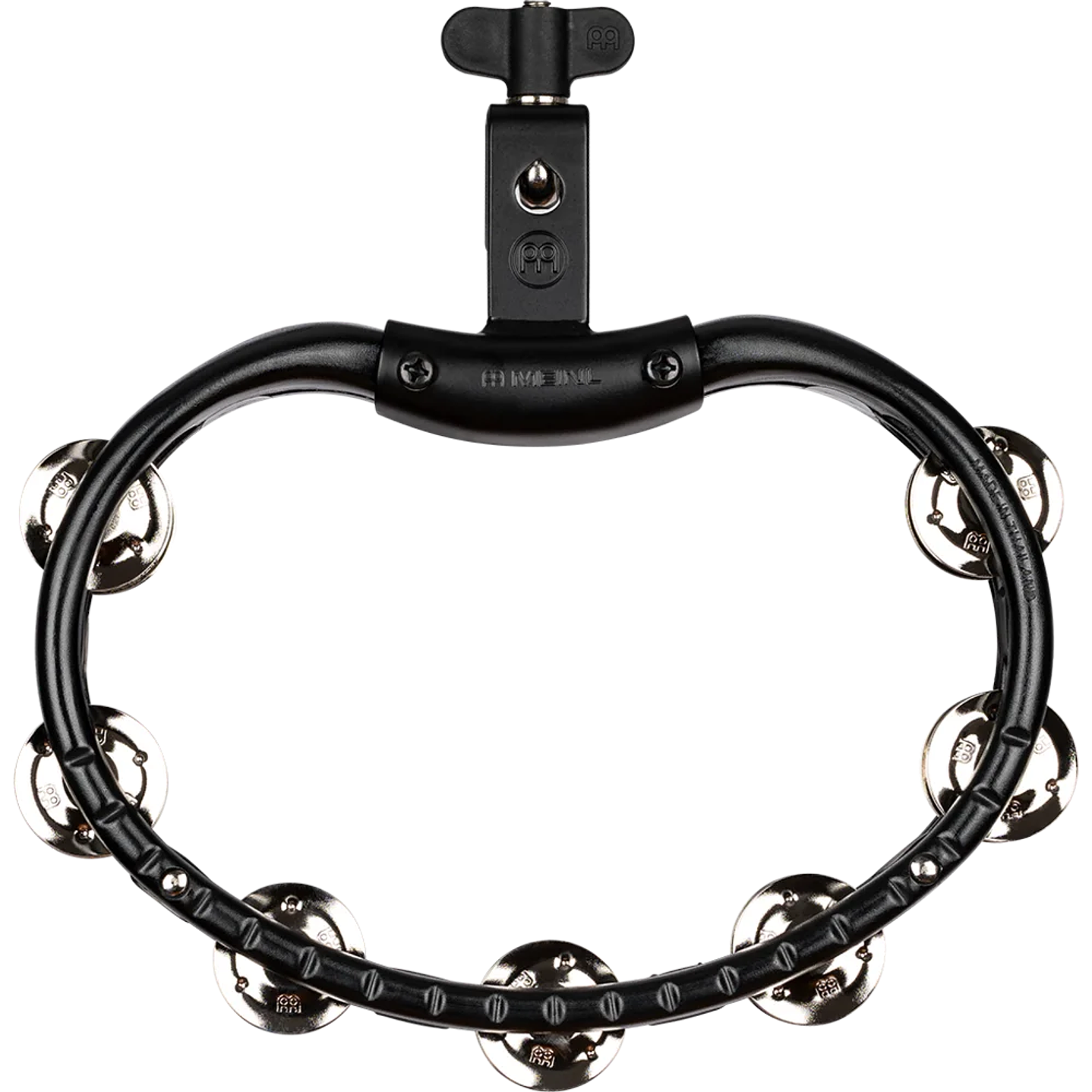 Pandero Montable Meinl ABS Tambourine Black TMT2BK 2