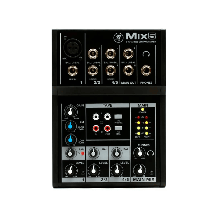Mezclador 5 Canales Mackie Mix5 1