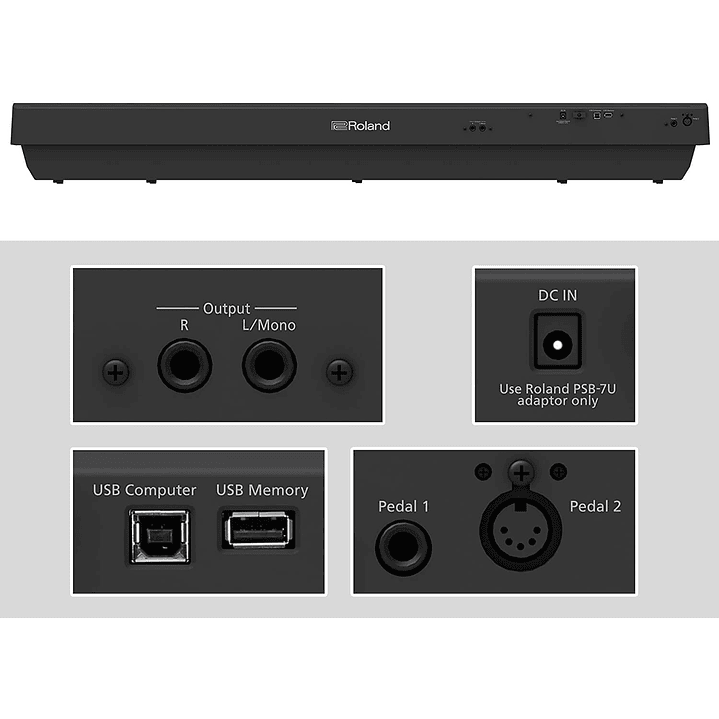 Piano Digital Roland FP-30X - Negro 3