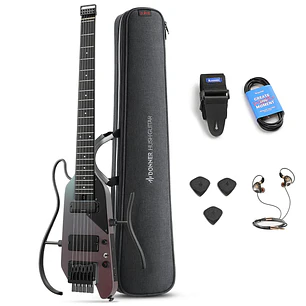 Pack Guitarra Eléctrica Donner Hush x Pro Midnight Glow EC7484