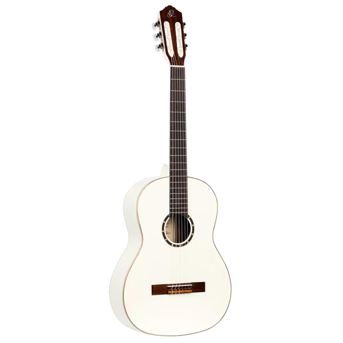 Guitarra Clásica Nylon Ortega Family Series R121SNWH 4/4 White con Funda Deluxe 1