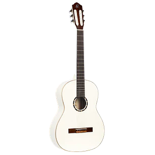 Guitarra Clásica Nylon Ortega Family Series R121SNWH 4/4 White con Funda Deluxe