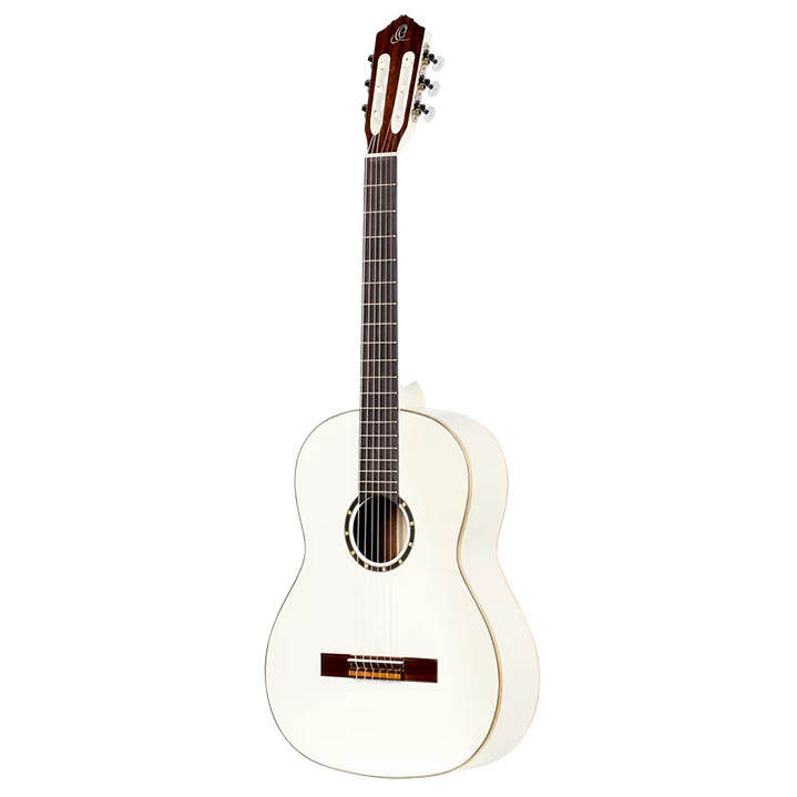 Guitarra Clásica Nylon Ortega Family Series R121SNWH 4/4 White con Funda Deluxe 3