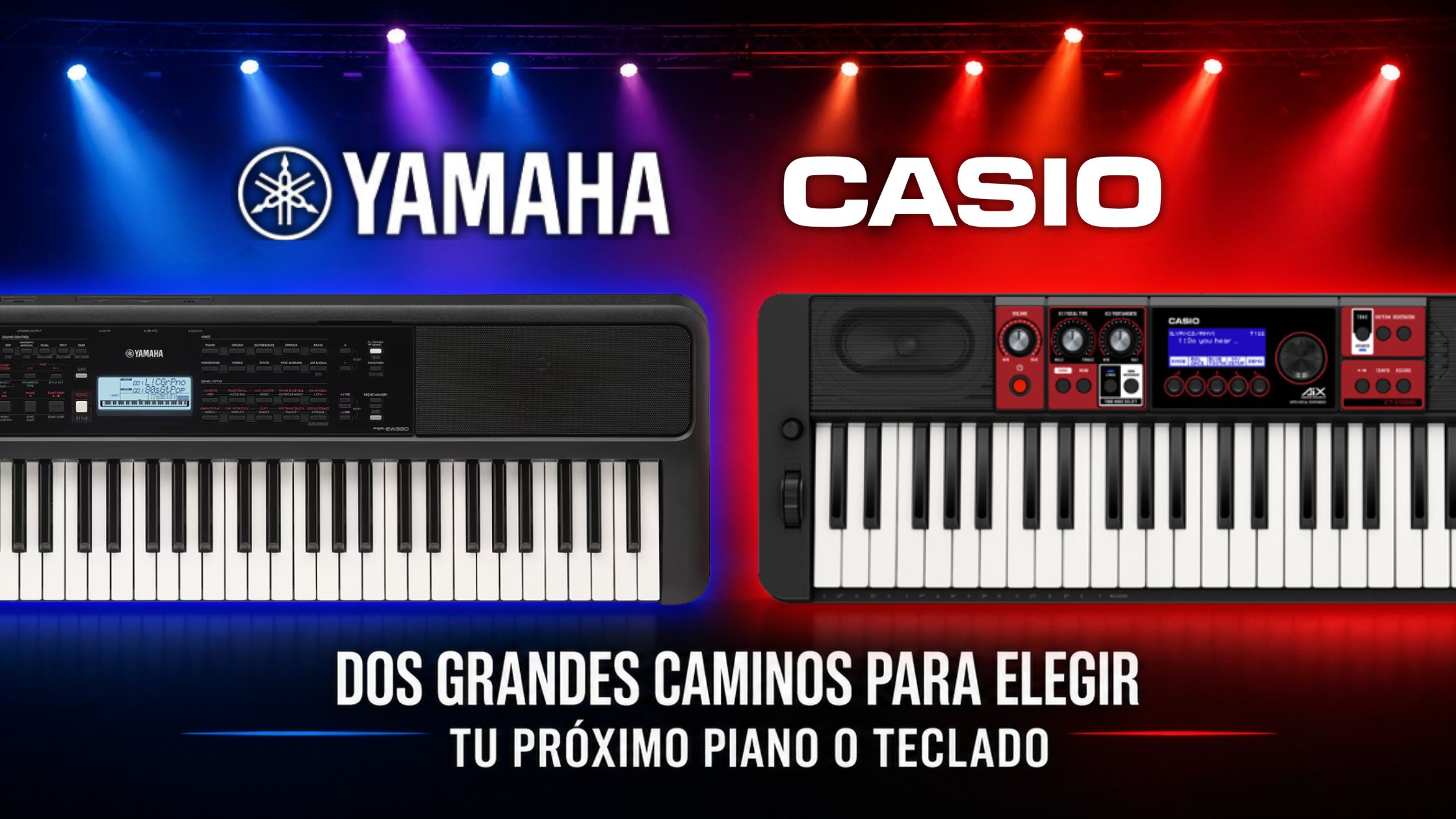Casio vs Yamaha: dos grandes caminos para elegir tu próximo piano o teclado