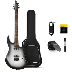 Guitarra Eléctrica Donner DMT-100 Silver Burst EC6737