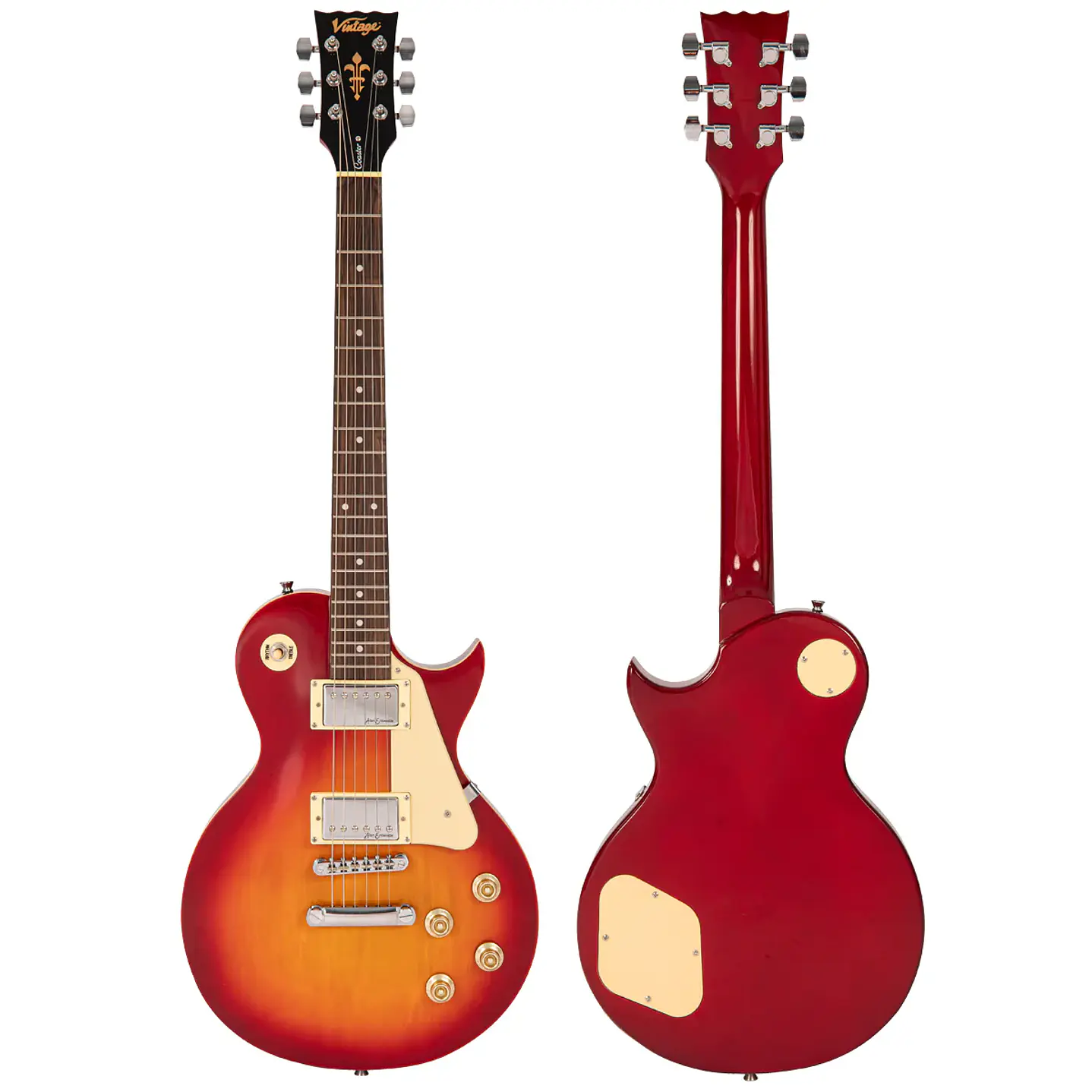  Guitara Eléctrica V10 Coaster Cherry Sunburst Vintage V10CSB 9