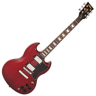 Guitarra Electrica SG Vintage V69 Coaster Cherry Red V69CR