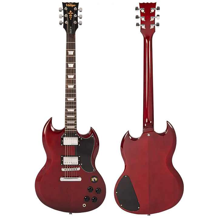 Guitarra Electrica SG Vintage V69 Coaster Cherry Red V69CR 9