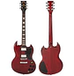 Guitarra Electrica SG Vintage V69 Coaster Cherry Red V69CR - Miniatura 9