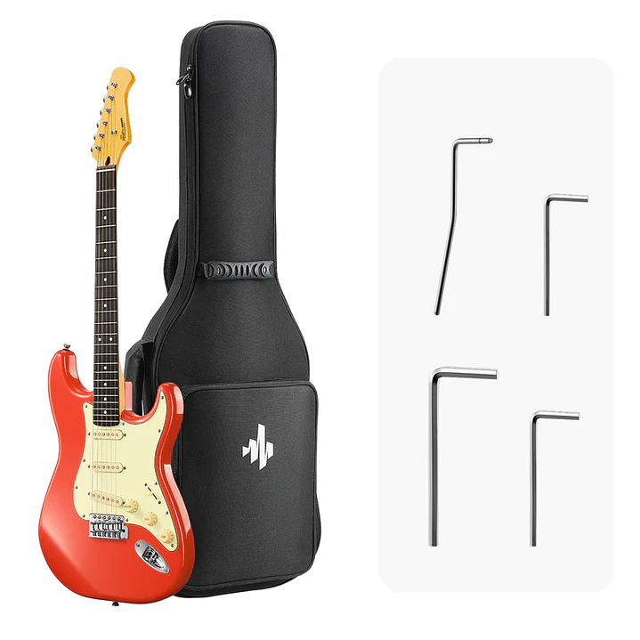 Guitarra Eléctrica Donner DST-600 Red EC6800 1