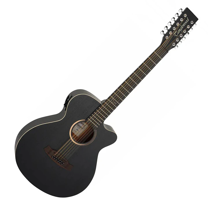 Guitarra Electroacústica de 12 Cuerdas Tanglewood TB412CE con Funda 1