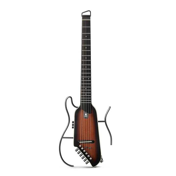Guitarra Electroacústica de Viaje Donner HUSH-I EVO2 Sunburst EC7487 1