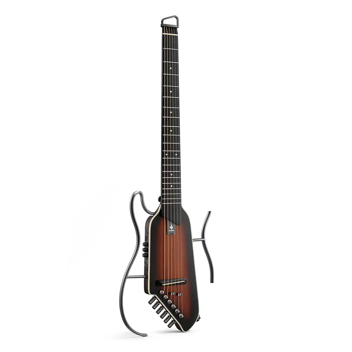 Guitarra Electroacústica de Viaje Donner HUSH-I EVO2 Sunburst EC7487 2