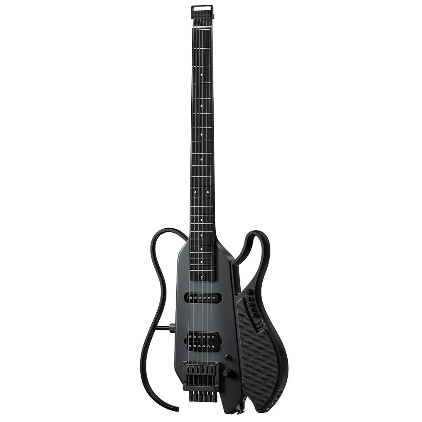 Guitarra Eléctrica Donner HUSH X LIVE Black con Parlante EC7701 1