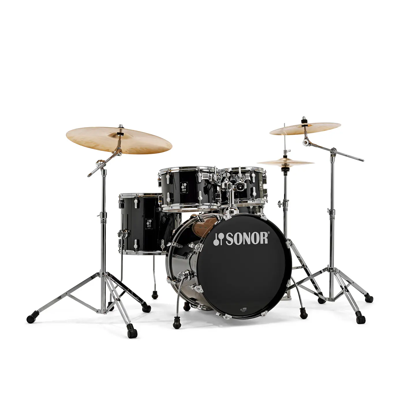 Batería Sonor AQ1 Studio Set Piano Black con Hardware 1