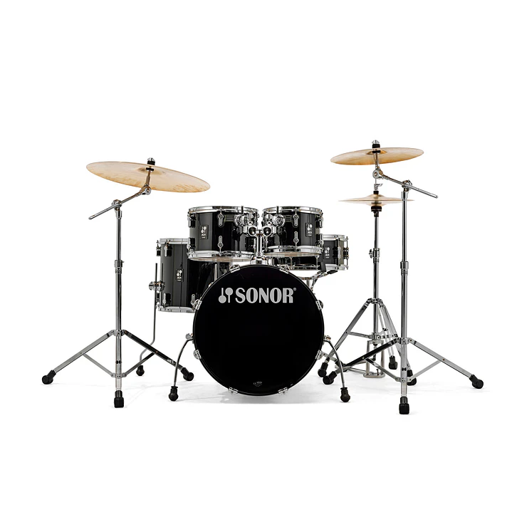 Batería Sonor AQ1 Studio Set Piano Black con Hardware 2