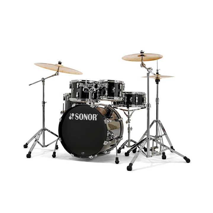 Batería Sonor AQ1 Studio Set Piano Black con Hardware 3