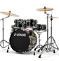 Batería Sonor AQ1 Studio Set Piano Black con Hardware - Miniatura 3