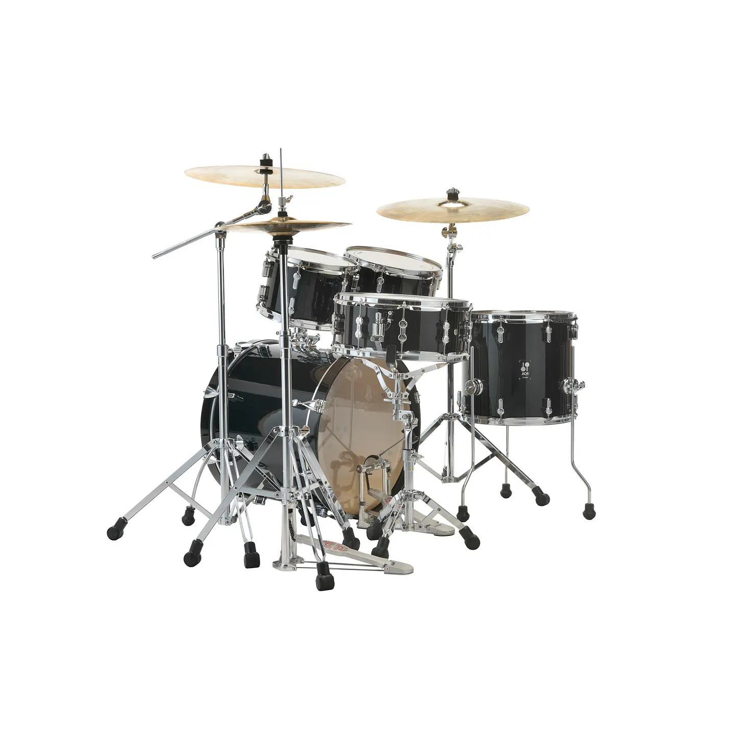 Batería Sonor AQ1 Studio Set Piano Black con Hardware 4