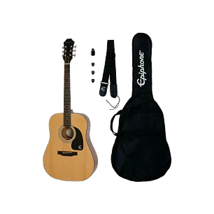 Pack Guitarra Acústica Epiphone Songmaker DR-100 Natural