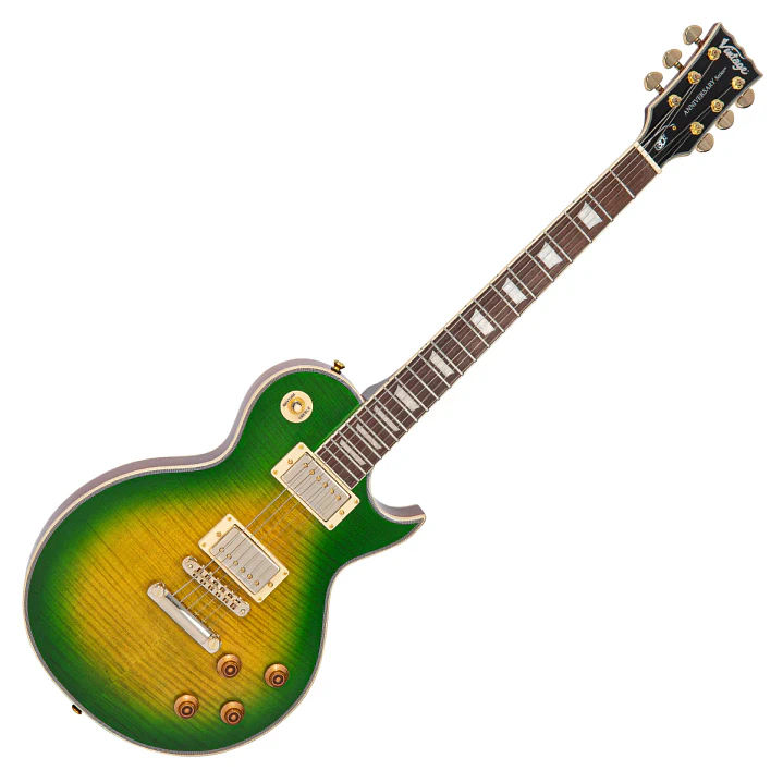 Guitarra Eléctrica Vintage V100-30TH 30th Anniversary Greenburst 1