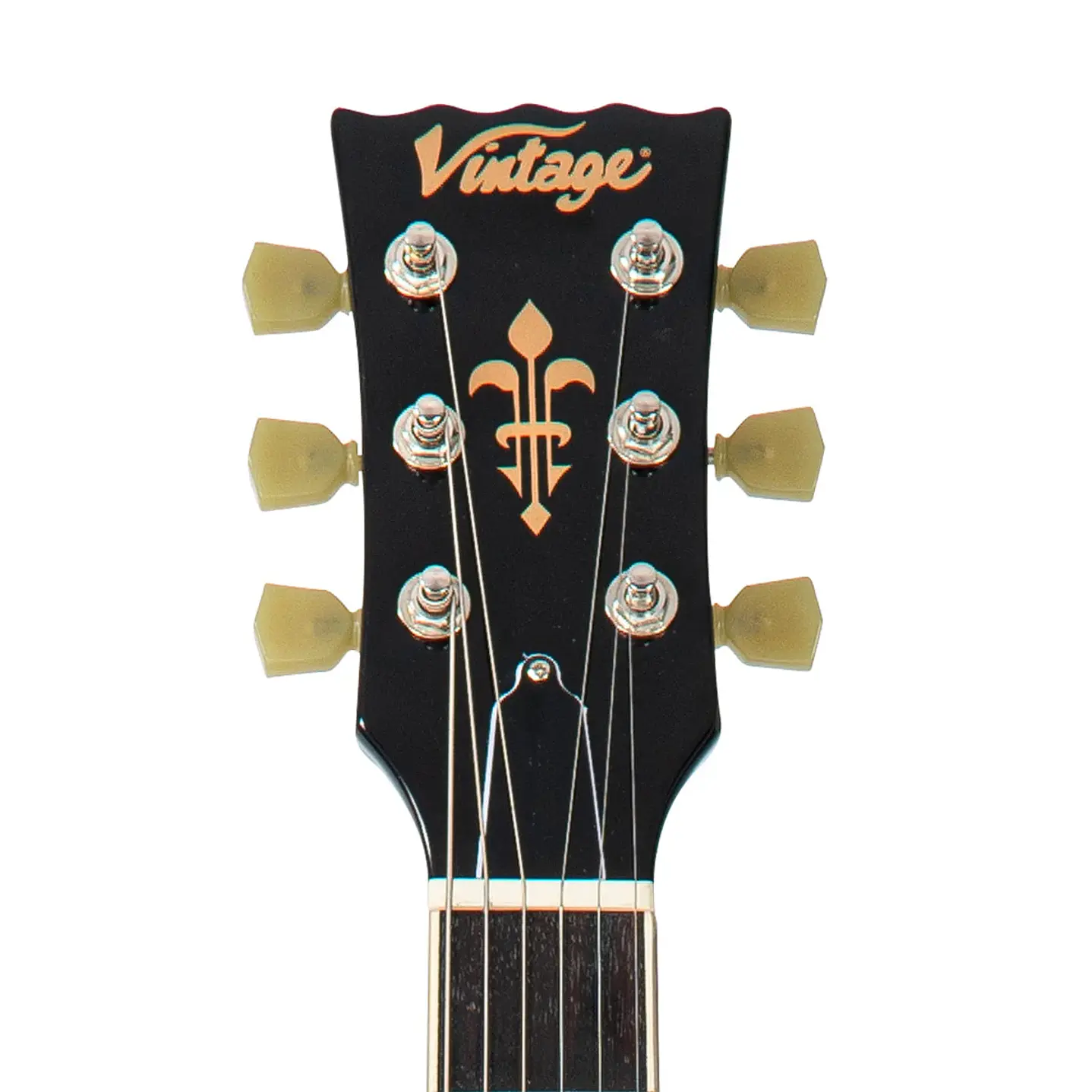 Guitarra Eléctrica Semiacústica Vintage VSA500BBK Boulevard Black 5