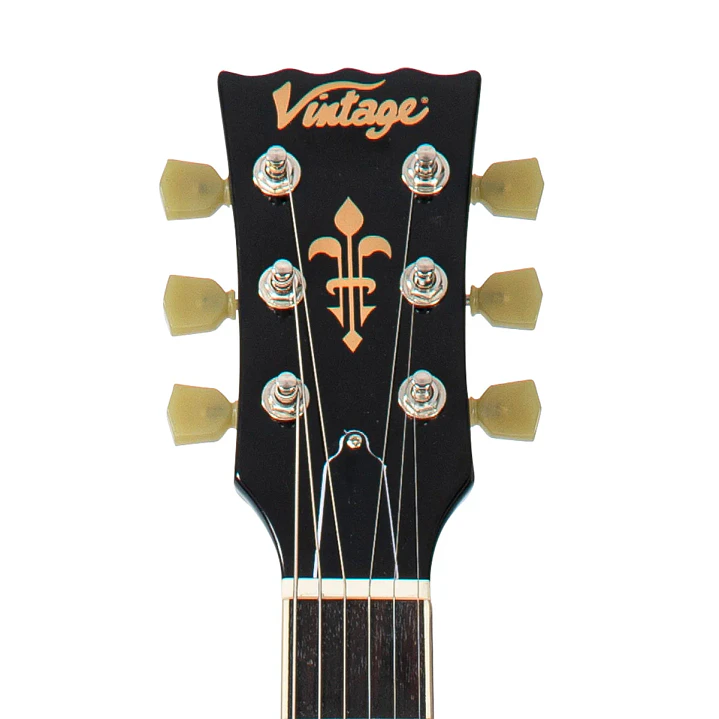 Guitarra Eléctrica Semiacústica Vintage VSA500BBK Boulevard Black 5