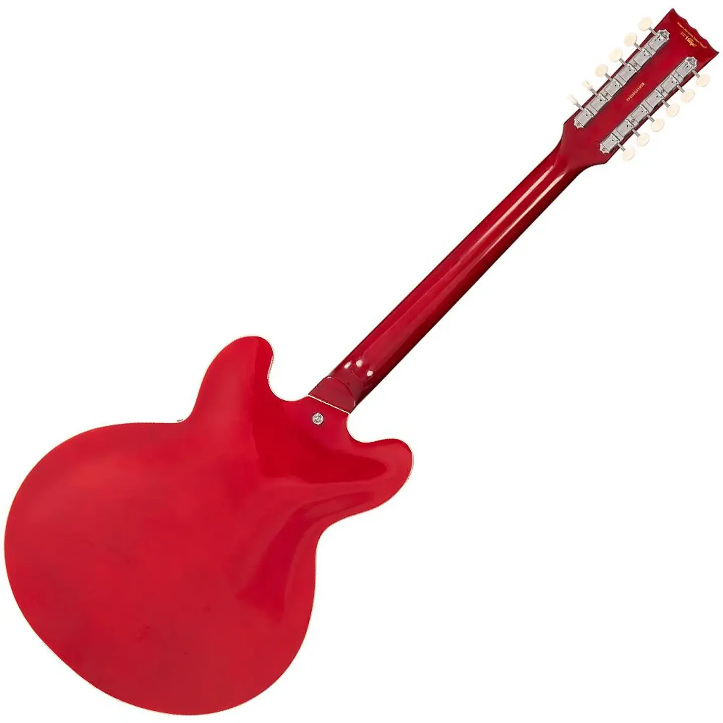 Guitarra Eléctrica Semiacústica Vintage VSA500CR-12 12 Cuerdas Cherry Red 2