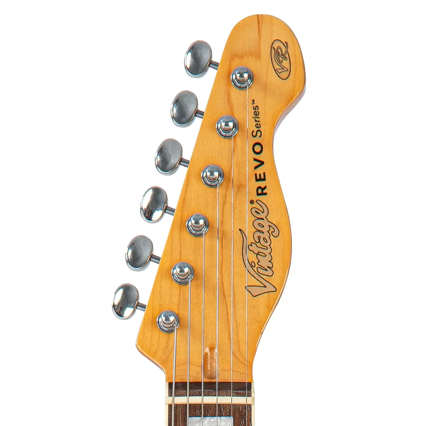 Guitarra Eléctrica Vintage REVO Midline VRD850TS 2 Tone Sunburst 8