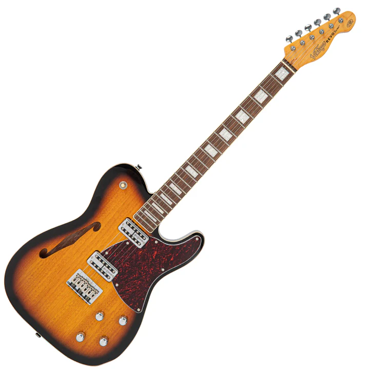 Guitarra Eléctrica Vintage REVO Midline VRD850TS 2 Tone Sunburst 3