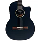 Guitarra Electroacústica Vintage Santos Slim Body VSE440BK Negra - Miniatura 3