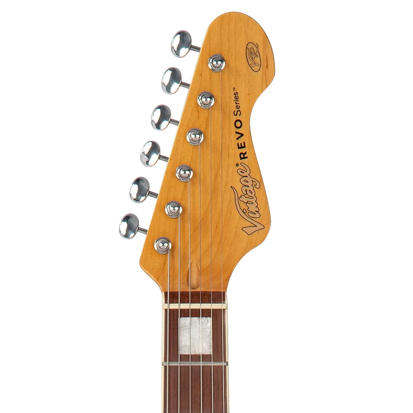 Guitarra Eléctrica Vintage REVO Deluxe VRX6CAP Cappuchino 6
