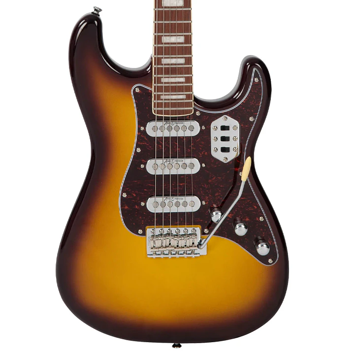 Guitarra Eléctrica Vintage REVO Deluxe VRX6CAP Cappuchino 4