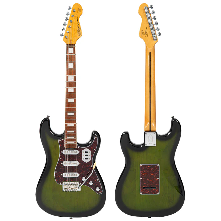 Guitarra Eléctrica Vintage REVO Deluxe VRX6GB Greenburst 4