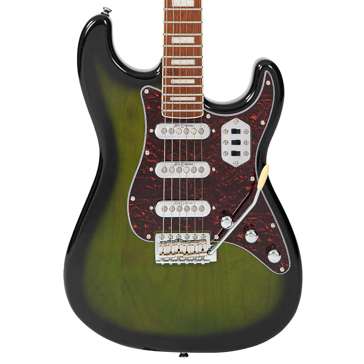 Guitarra Eléctrica Vintage REVO Deluxe VRX6GB Greenburst 7