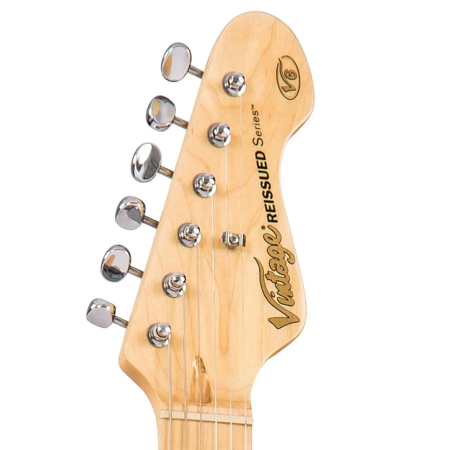 Guitarra Eléctrica Vintage V6H ReIssued V6HMBB Boulevard Black 6
