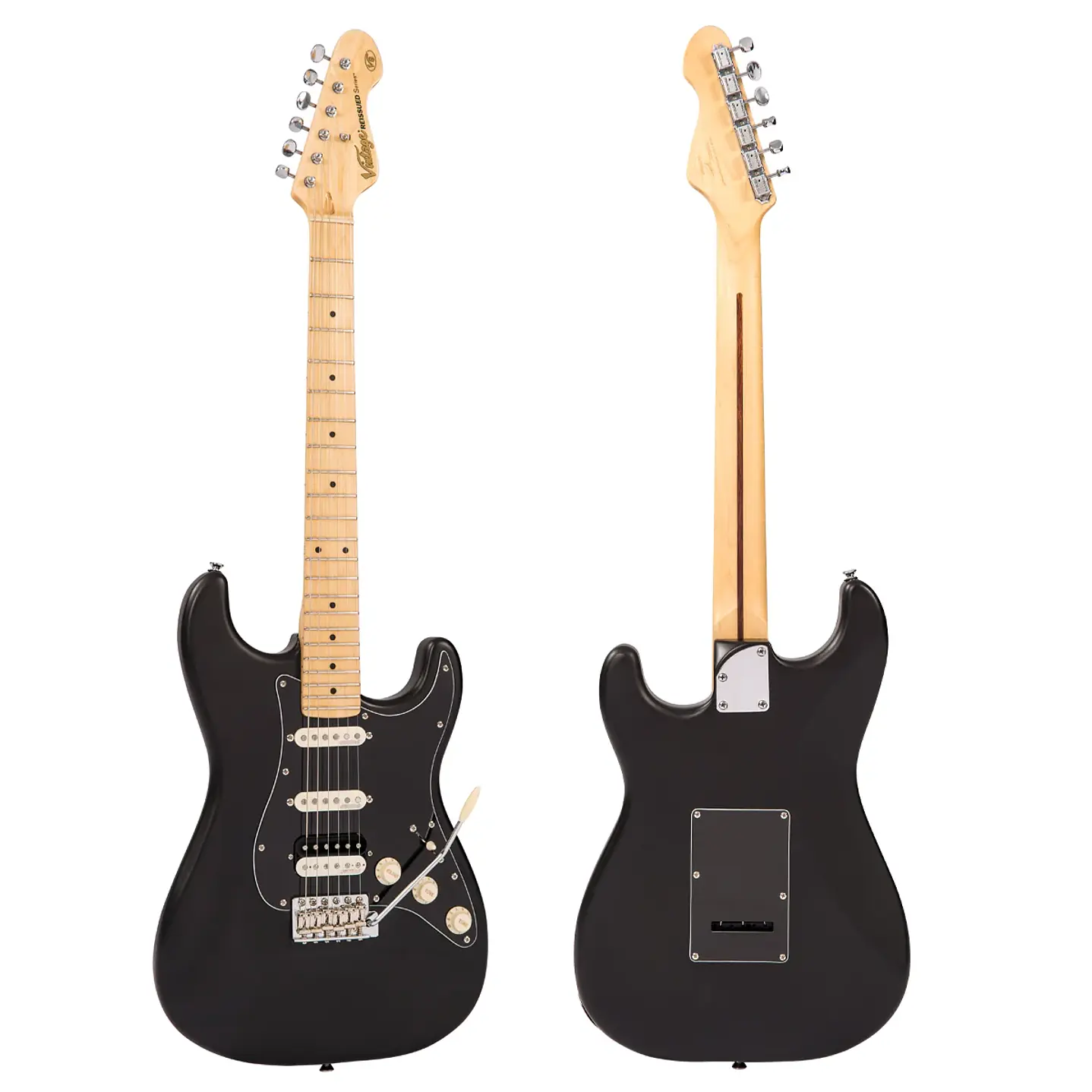 Guitarra Eléctrica Vintage V6H ReIssued V6HMBB Boulevard Black 3