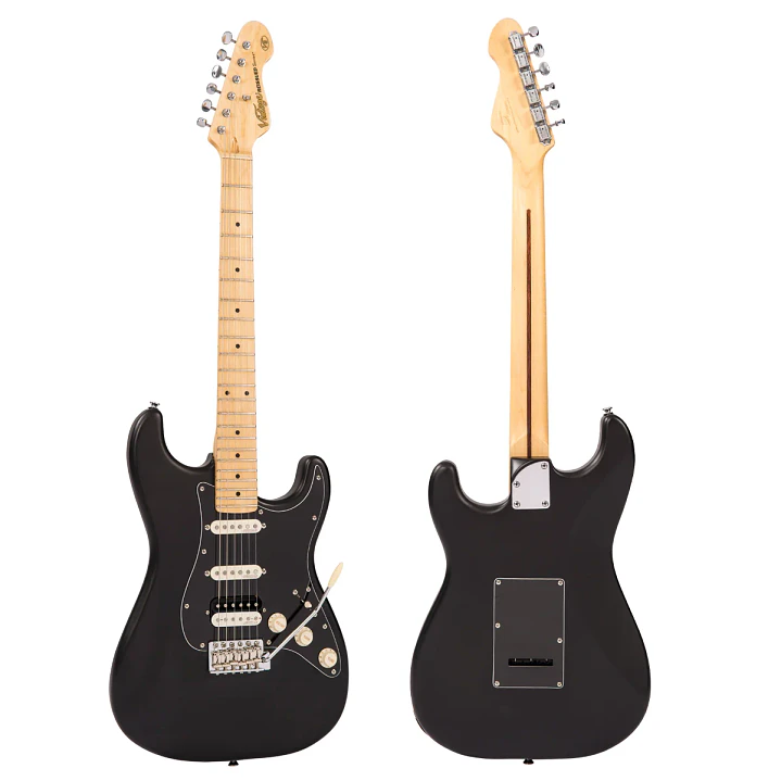 Guitarra Eléctrica Vintage V6H ReIssued V6HMBB Boulevard Black 3