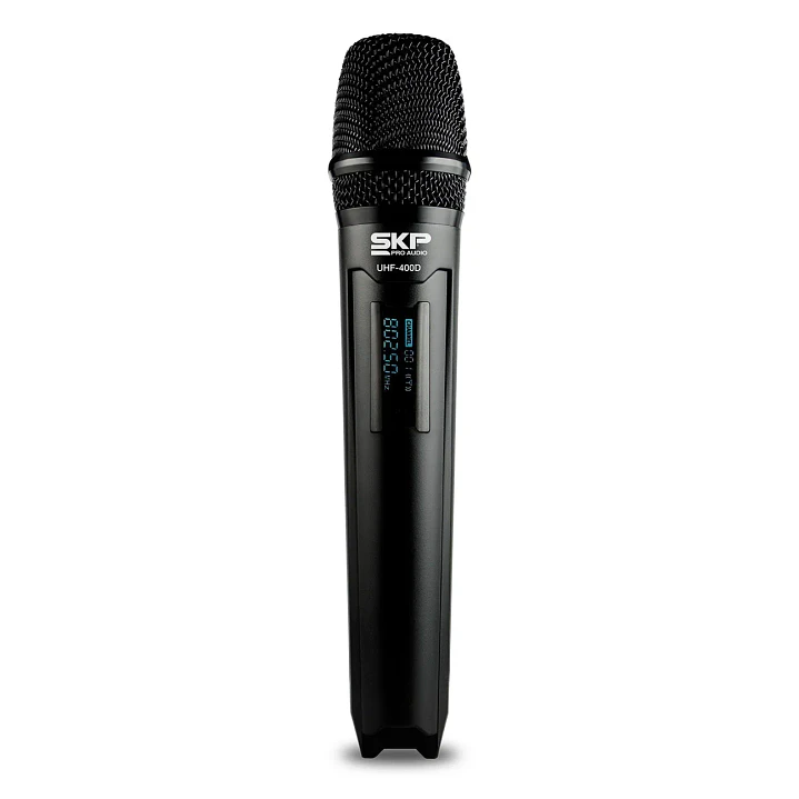 Kit Micrófono Inalámbrico SKP UHF-400D Mano, Cintillo y Solapa 2
