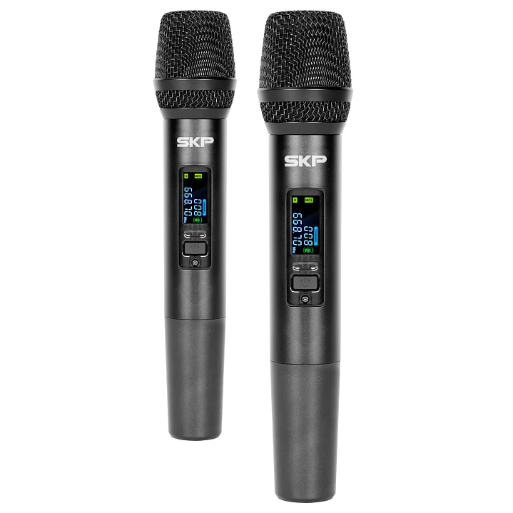 Sistema de 2 Micrófonos Inalámbricos SKP Clarity II UHF 3