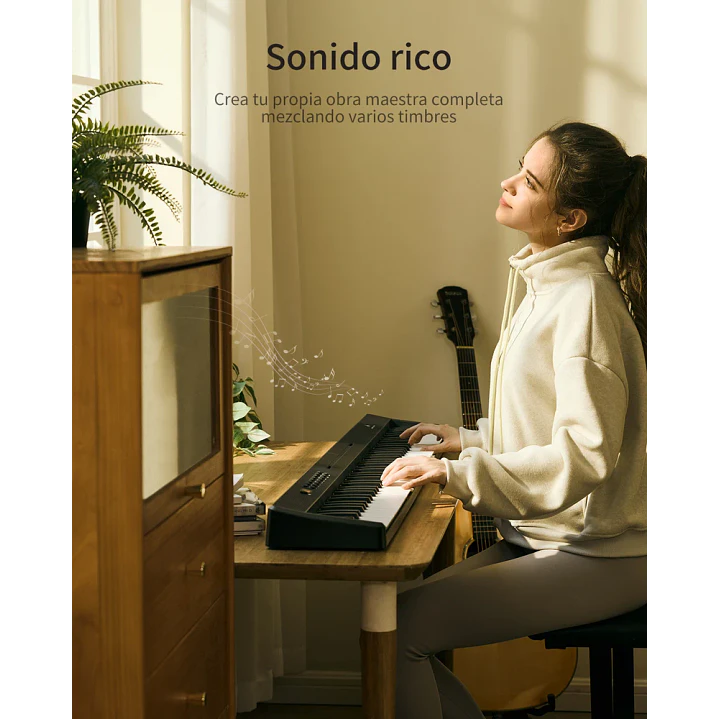 Pack Piano Digital Plegable Donner DP-10 88 Teclas Negro 5