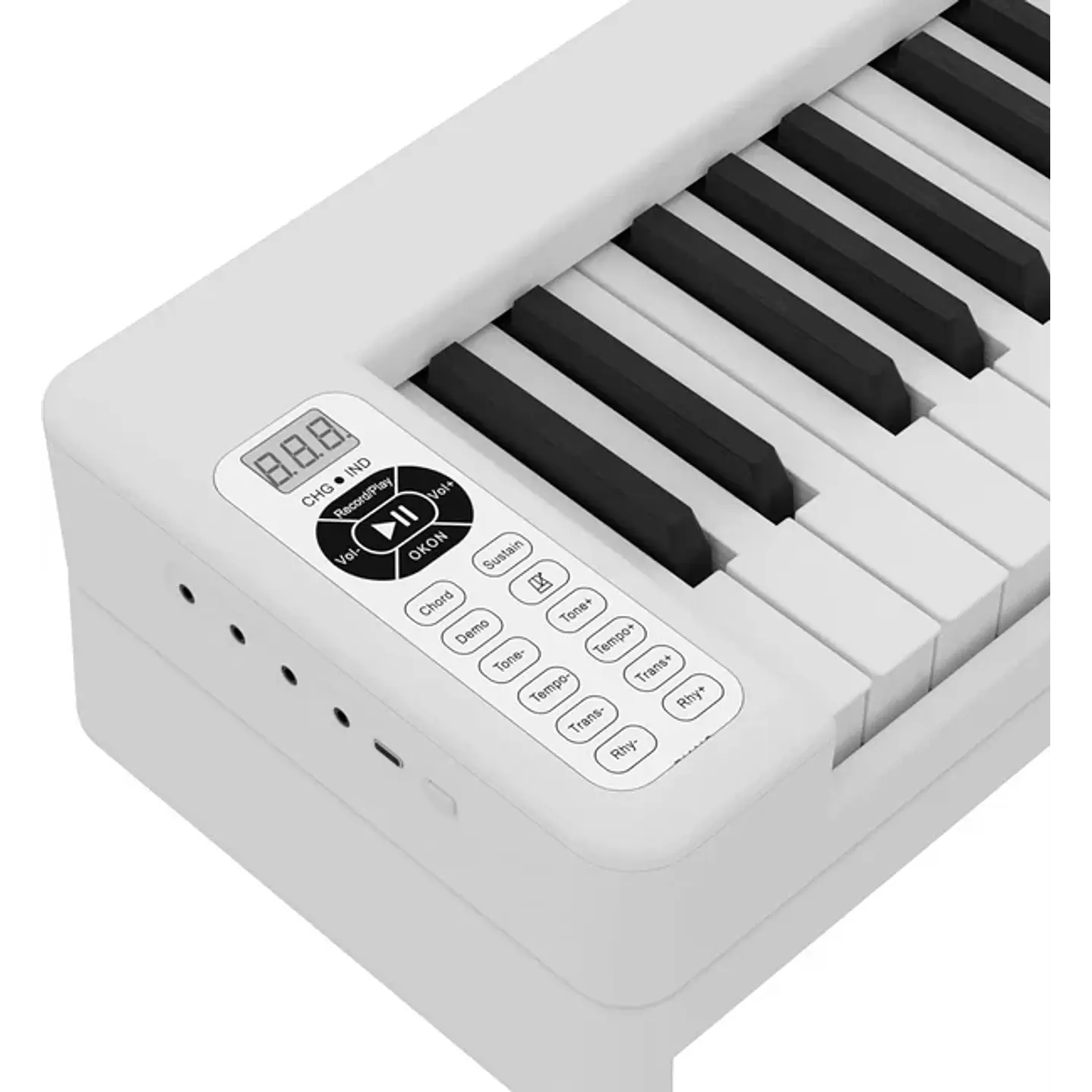 Pack Teclado Plegable Donner DP-06 Blanco de 61 Teclas EC6633 4