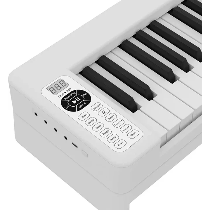 Pack Teclado Plegable Donner DP-06 Blanco de 61 Teclas EC6633 4
