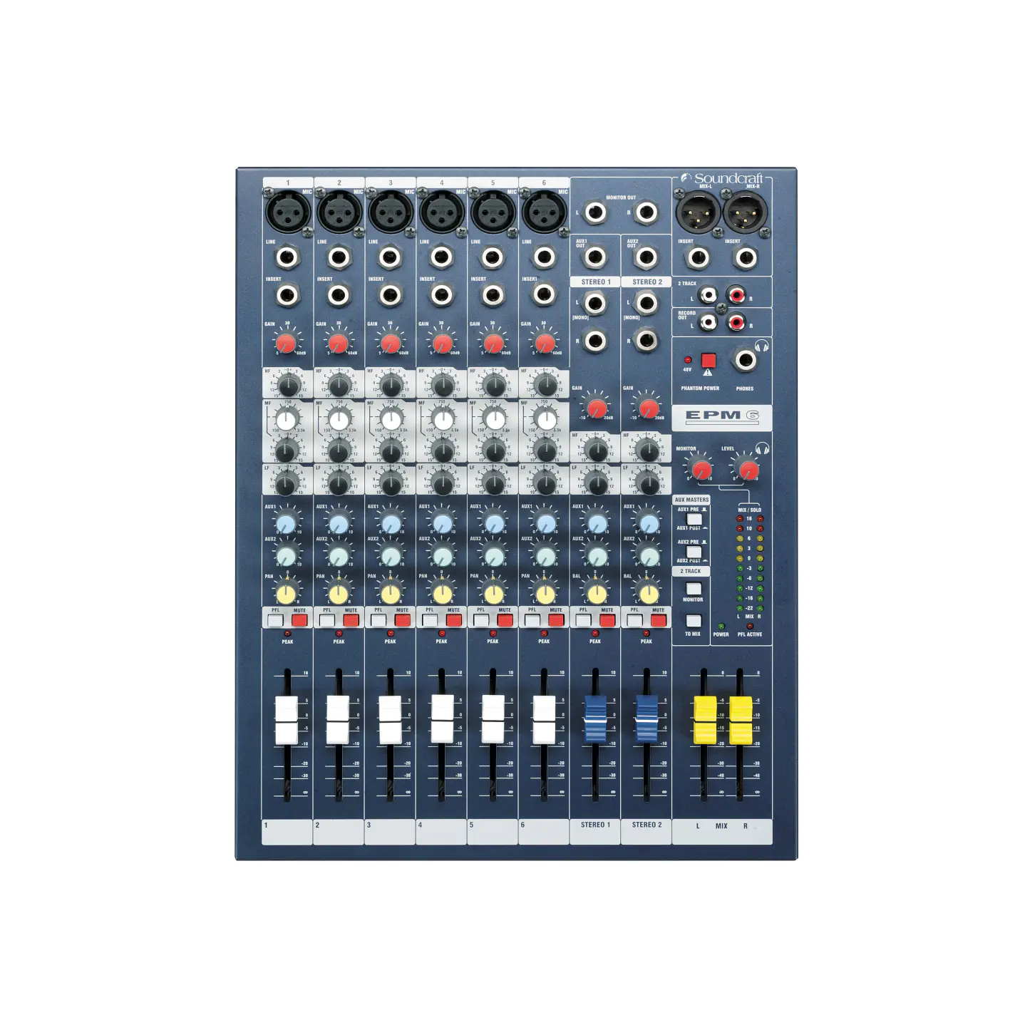 Consola Análoga Soundcraft EPM6 de 6 Canales 1