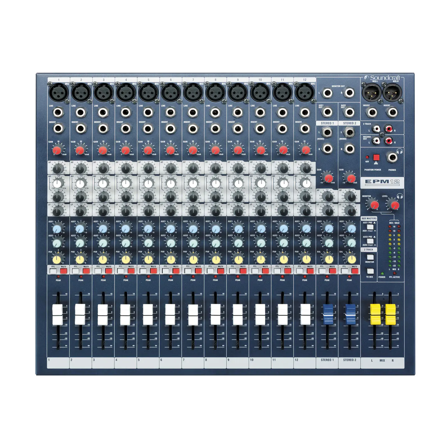 Consola Análoga Soundcraft EPM12 de 12 Canales 1